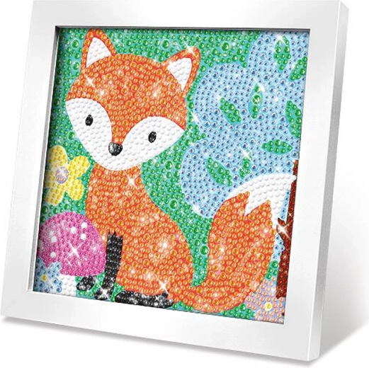 kreatív készlet kavicsképes kép – róka 17 cm
