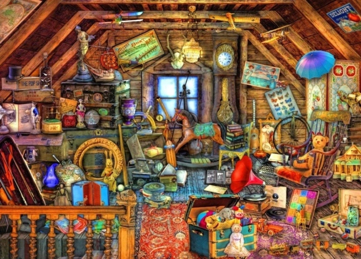 Puzzle Padlás kincsei 1500 darabos BLUEBIRD