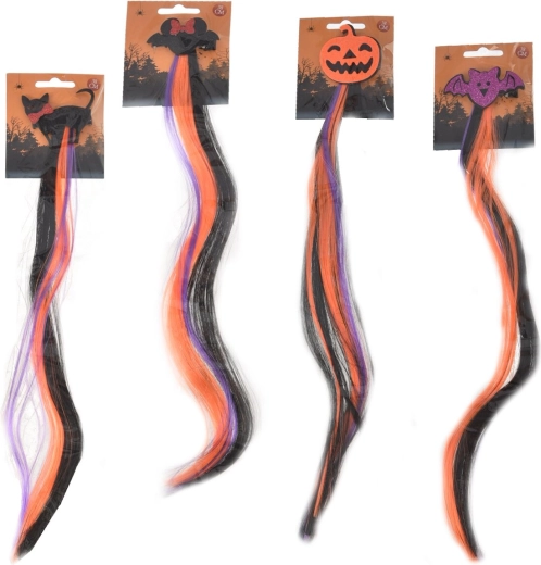 Halloween hajcsat klipszes hajtincssel 38 cm