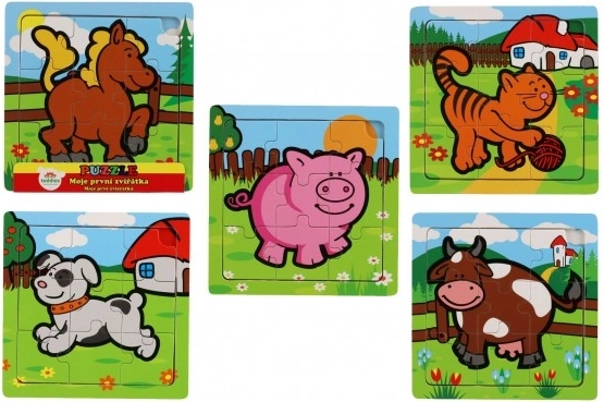 Teddies fa puzzle az első állataim: lócska