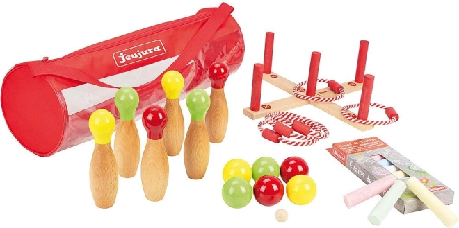 Jeujura fa szabadtéri játékok készlet