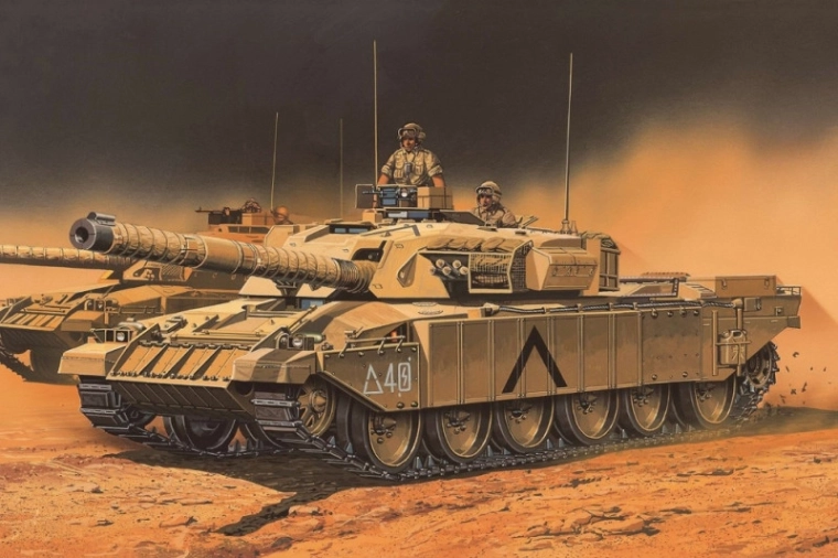 Brit hadsereg Challenger Mk.3 1/72 tank makett műanyagból