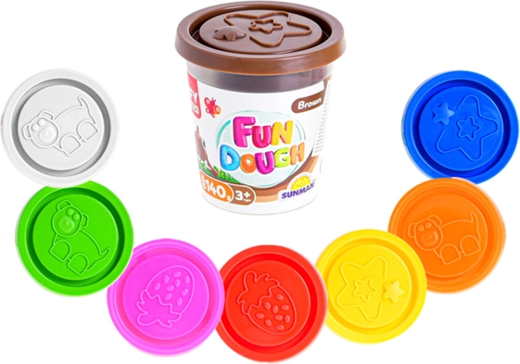 Formázó gyurma pohárban 140 g – 8 színből álló készlet