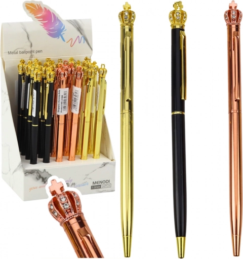 Automatikus fém toll Korona kék tinta 1,0 mm