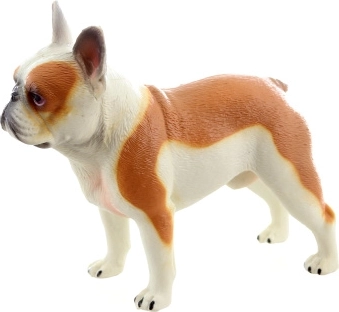Francia bulldog műanyag figura