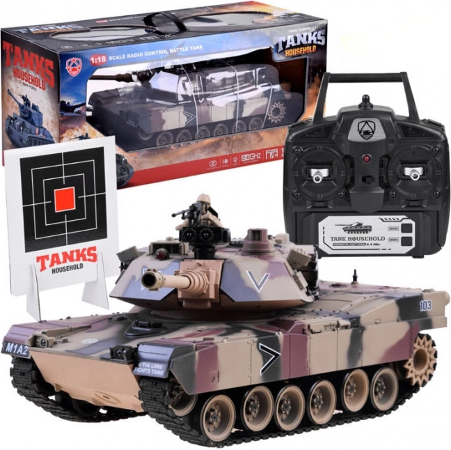 Távirányítású tank US M1A2 1:18