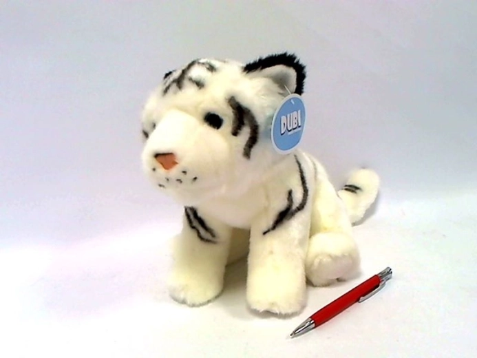 Fehér tigris plüss 25 cm