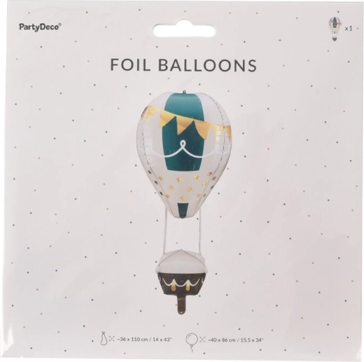 Fólia léggömb hőlégballon 4D „repülő” ballon 36 × 110 cm