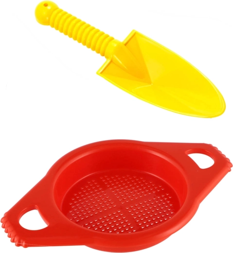 Lori gyerek homokozó készlet: ásó/lapát 25 cm szitával - 1 készlet