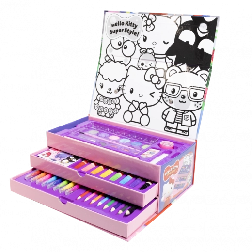 Hello Kitty kreatív doboz képzőművészeti kellékekkel