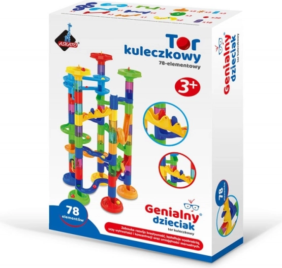 Golyópálya készlet - 78 elem