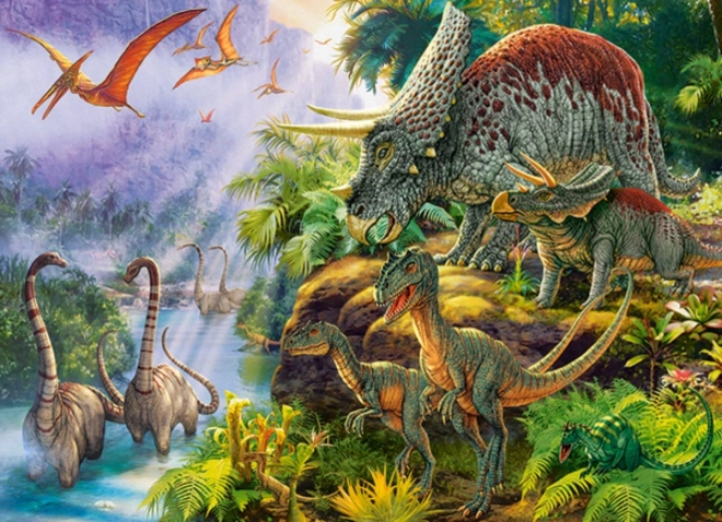 Dínóvölgy 200 darabos puzzle