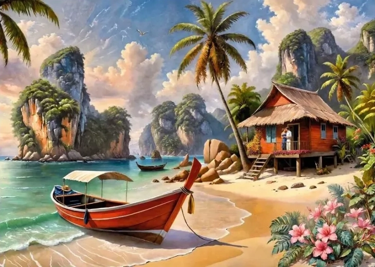 Thai paradicsom Puzzle 1000 darabbal