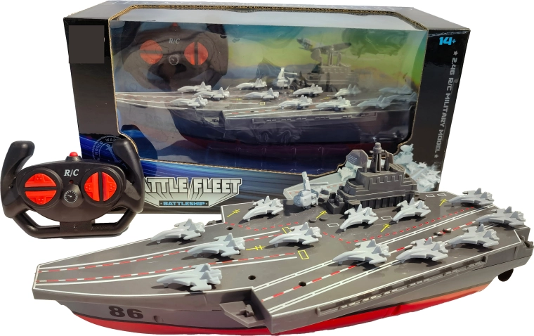 R/C katonai repülőgép-hordozó Battle Fleet 1:16