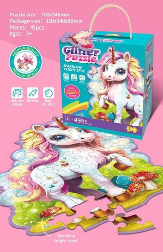 Gyermek puzzle Egyszarvú 45 darabos