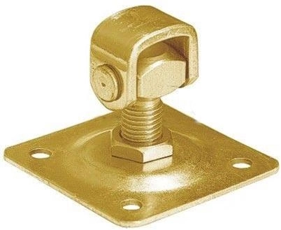 Állítható csavarozható zsanér M20 × 100 mm, sárga horganyzott