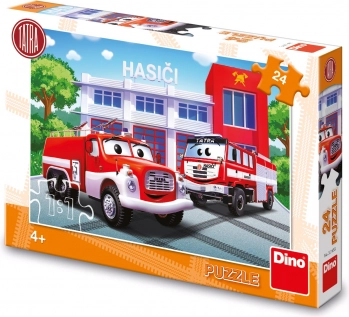 Dino puzzle Tűzoltók 24 darabból