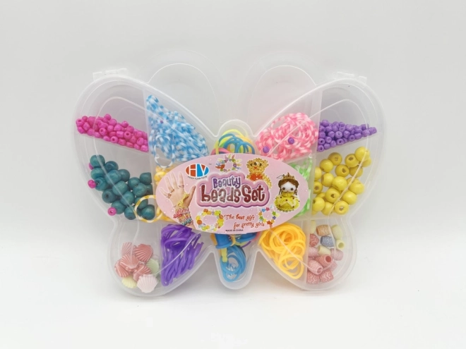 Loom Band karkötőkészítő gumi- és gyöngyszett, 338 db