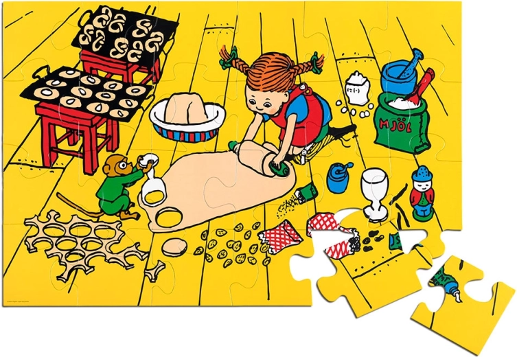Pippi hosszúharisnya padlópuzzle – 24 darabos