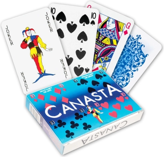 Canasta játékkártyák papírdobozban