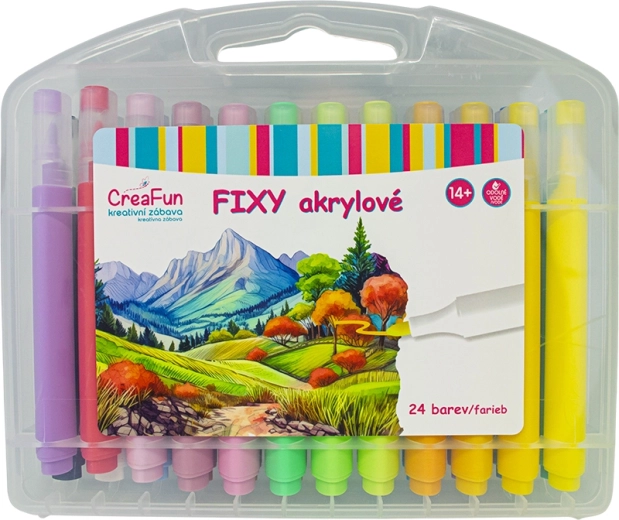 CreaFun akril filctollak – 24 színű készlet