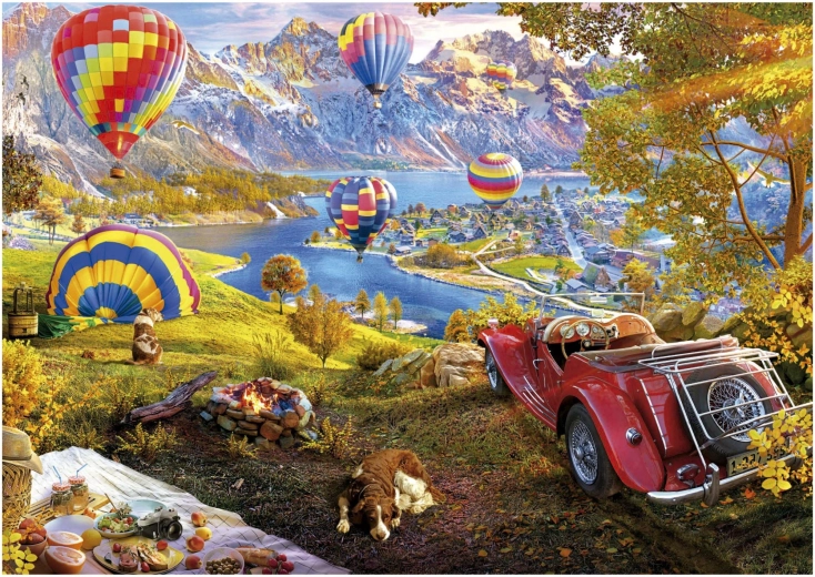 EDUCA Puzzle Léggömbvölgy 3000 darab