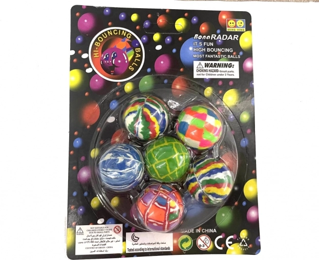 3,5 cm-es pattogólabda szett – 6 darab