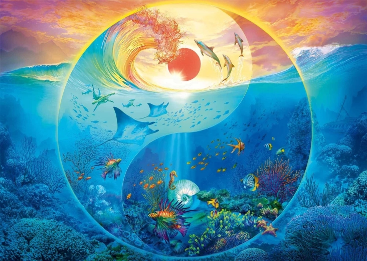 Schmidt puzzle: A tengeri élőlények birodalmában, 1000 darab