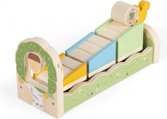 Fa motoros rámpa mókussal Bigjigs Toys
