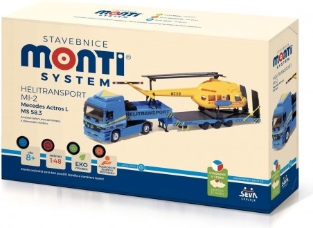 Helitransport MI-2 Mercedes Actros L 1:48 építőkészlet
