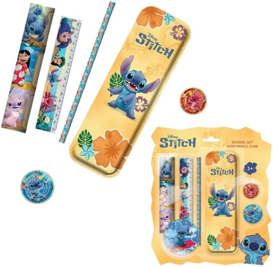 Iskolai szett tolltartóval Lilo & Stitch