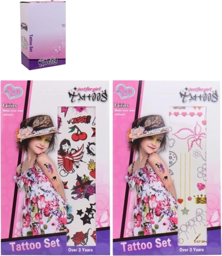 Ideiglenes tetoválások lányoknak – 36 db díszdobozos displayben