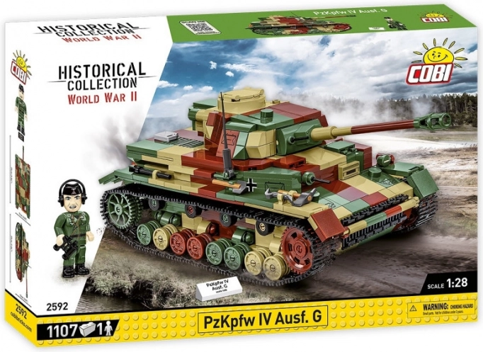 II. világháborús Panzerkampfwagen IV Ausf. G építőkészlet 1107 darabból
