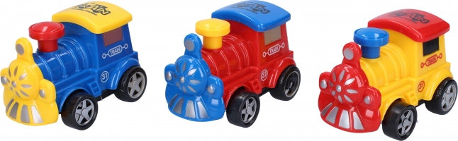 Színes lendkerekes mozdony 11 cm