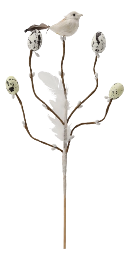 Élethű részletek madárral és tojásokkal