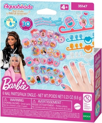 Aquabeads Barbie nail studio – kreatív készlet körömdíszítéshez vizes gyöngyökből