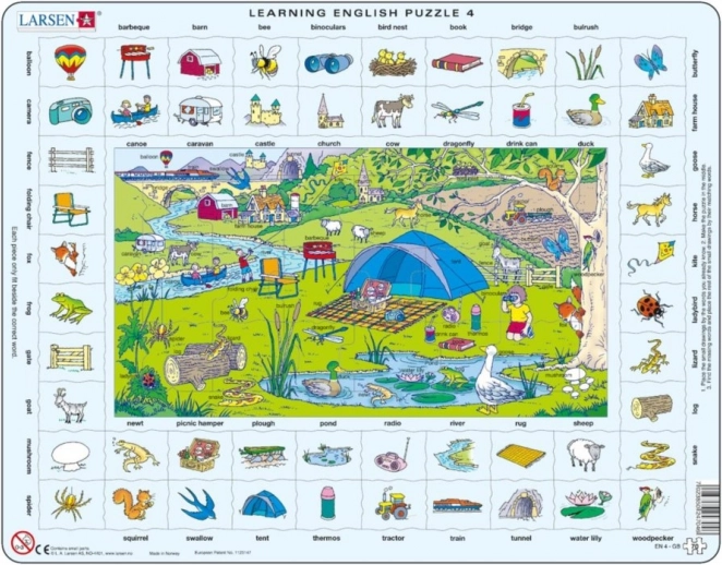 Larsen Puzzle Angol: Nyaralás vidéken 70 darab