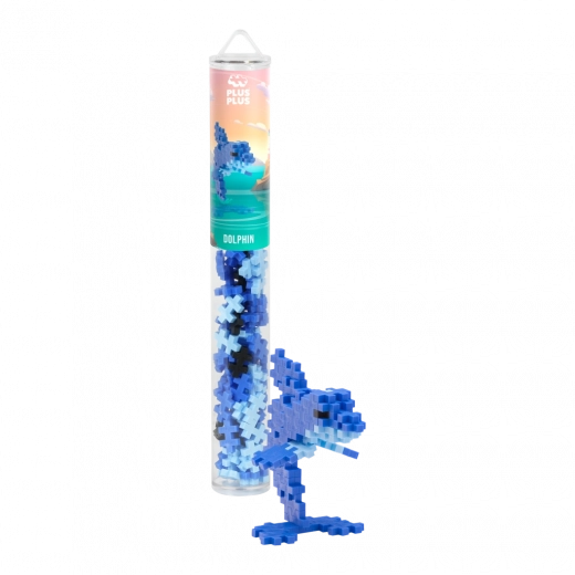 Plus-Plus delfin – kreatív építőkészlet 100 db tubus