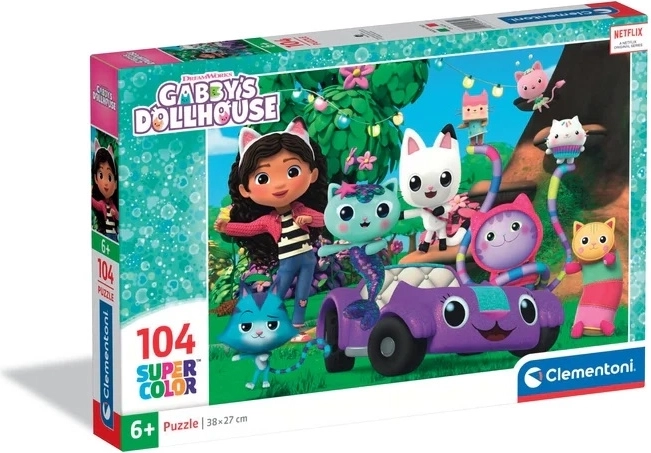 104 darabos puzzle – Gabby’s Dollhouse a Clementoni-tól