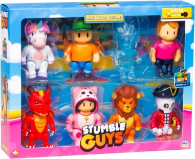 Stumble Guys akciófigura, 8 csomag