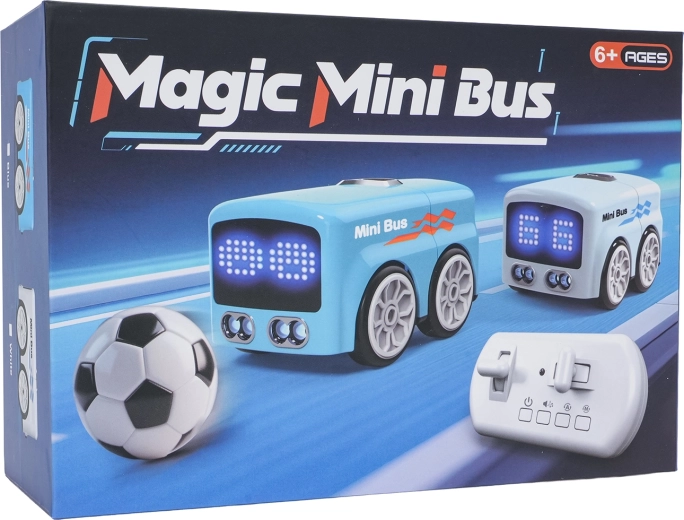 RC mini busz labdával – kék