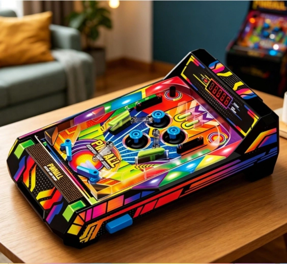 LED effektek és arcade hangok, mint a játékteremben