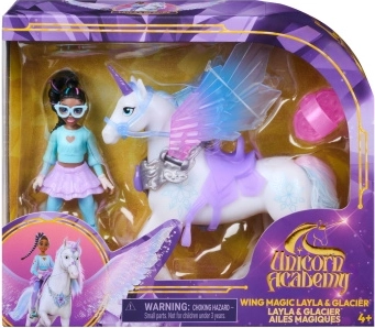 Unicorn Academy Szárnymágia Laylával és Glacierrel, a varázslatos egyszarvúval, kiegészítőkkel