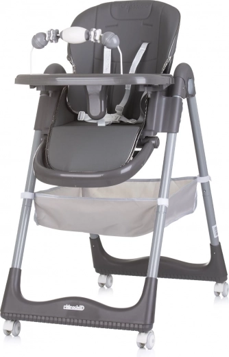 Étkező magasított szék First Spoon szürke színben