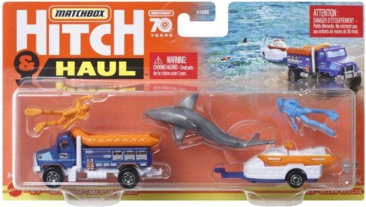 Sokszínű játék készlet Matchbox járművel
