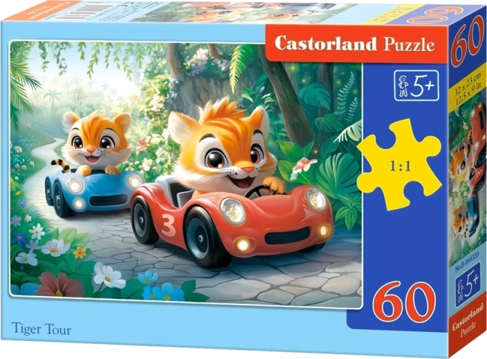Castorland Tigrisverseny puzzle, 60 darabos