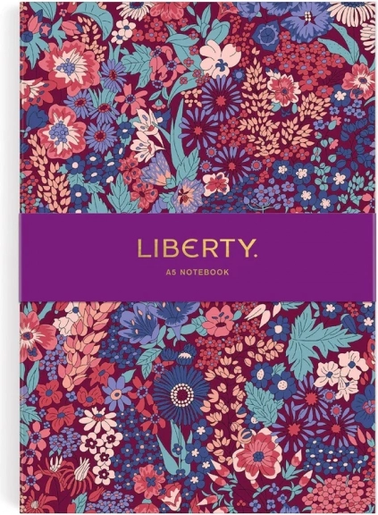A5 napló virágmintával, Liberty Margaret Annie