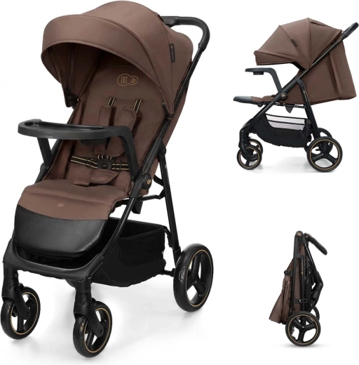 Kinderkraft TRIG 3 sportbabakocsi tálcával (tray) velvet mocca