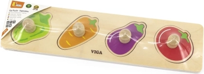 Fa fogantyús zöldséges kirakó