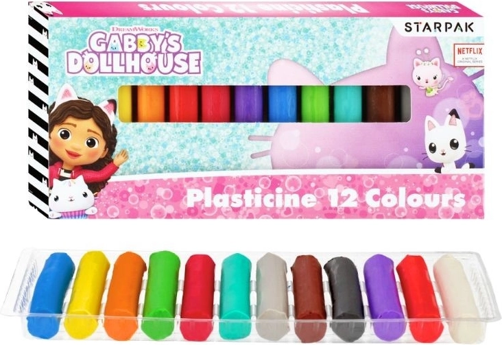 Plasztelin 12 szín GABBY'S DOLLHOUSE STARPAK